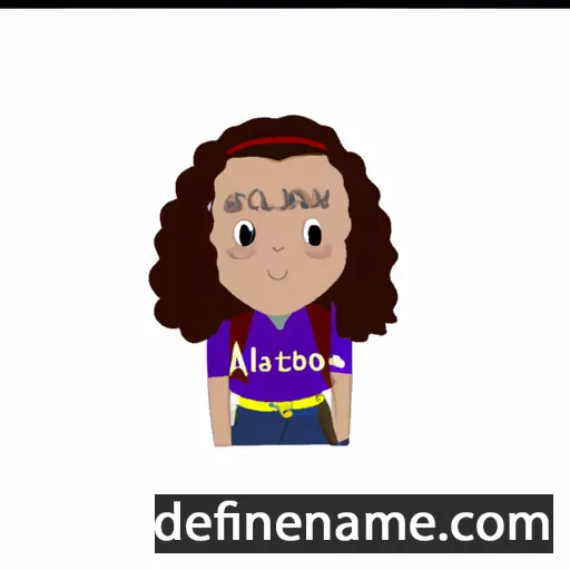 cartoon of the name Alisson