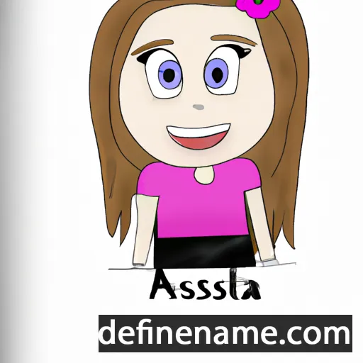 cartoon of the name Alissza