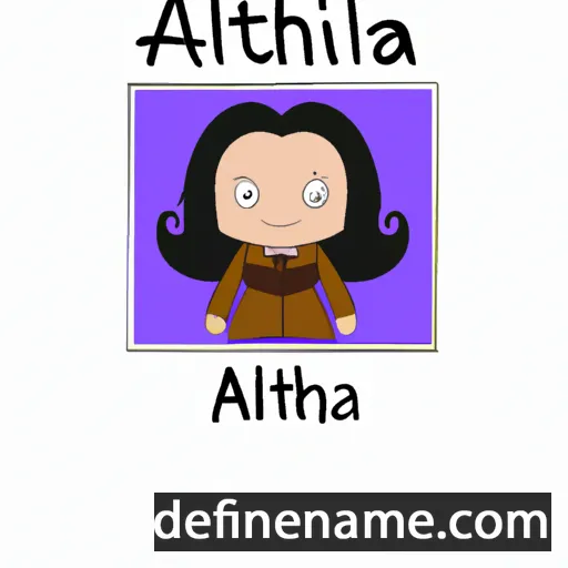 cartoon of the name Alithia