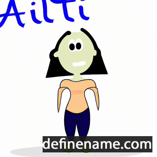 cartoon of the name Aliti