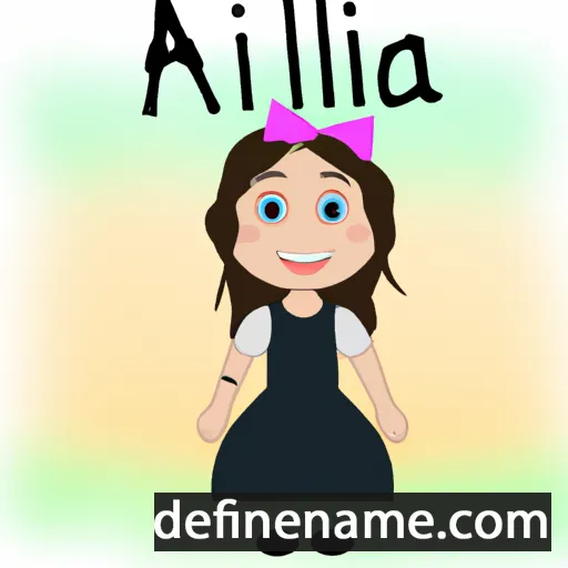 cartoon of the name Alitia