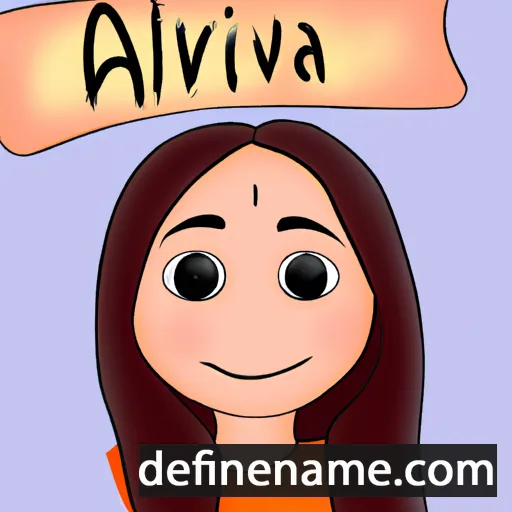 cartoon of the name Aliviya