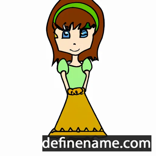 cartoon of the name Alixa