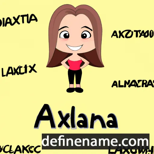 cartoon of the name Alixana