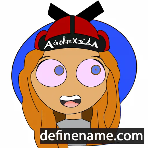 cartoon of the name Alixandra