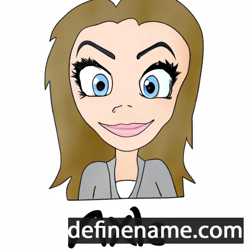 cartoon of the name Alixe