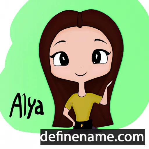 cartoon of the name Aliyä