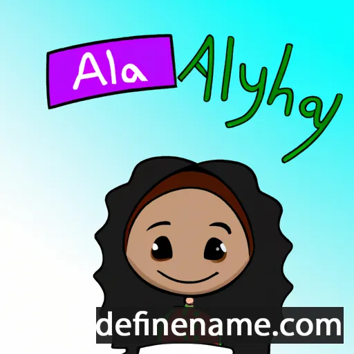 Aliyiah cartoon