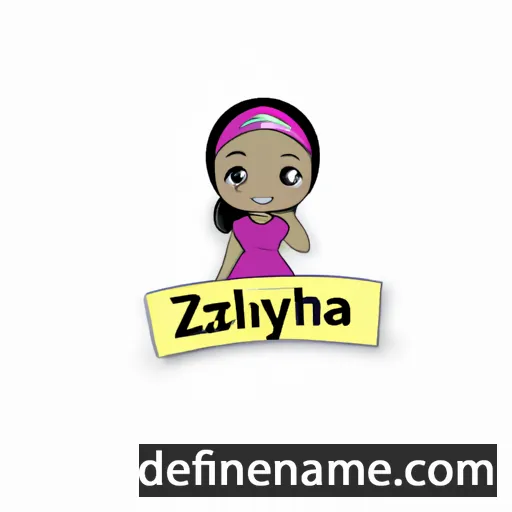 cartoon of the name Alizayah