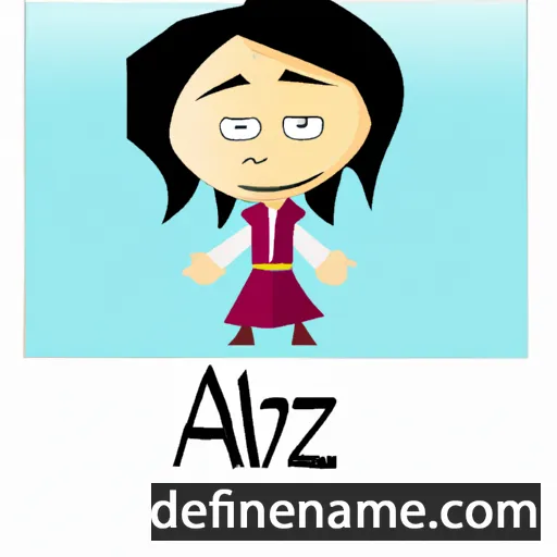 cartoon of the name Alizeh