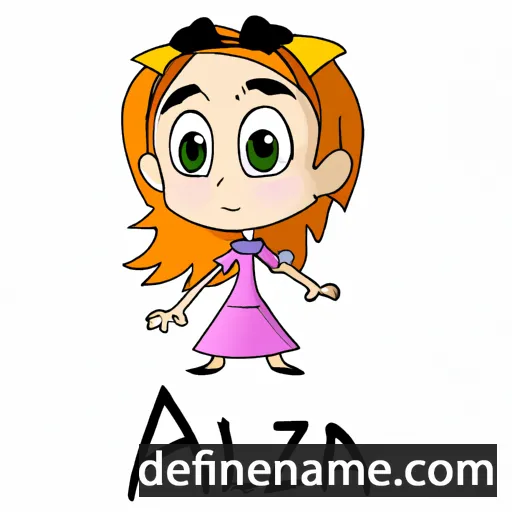 cartoon of the name Alizia