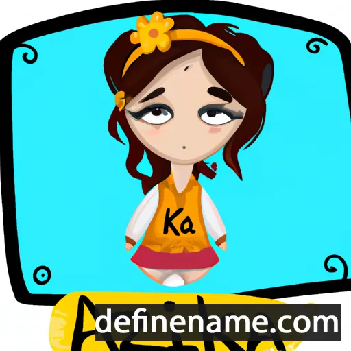 cartoon of the name Alizka