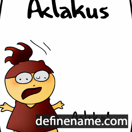 cartoon of the name Alkajas