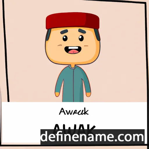 cartoon of the name Alkawari