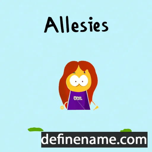 cartoon of the name Alkestidė