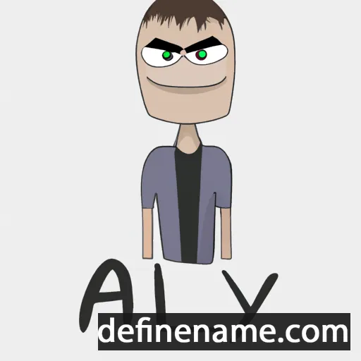 cartoon of the name Alkey