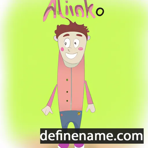 cartoon of the name Alkinoa