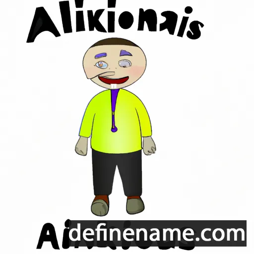 cartoon of the name Alkinojas