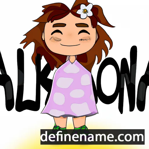 cartoon of the name Alkiona