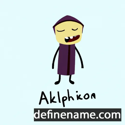 cartoon of the name Alkiphron