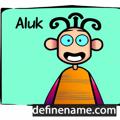 cartoon of the name Alku