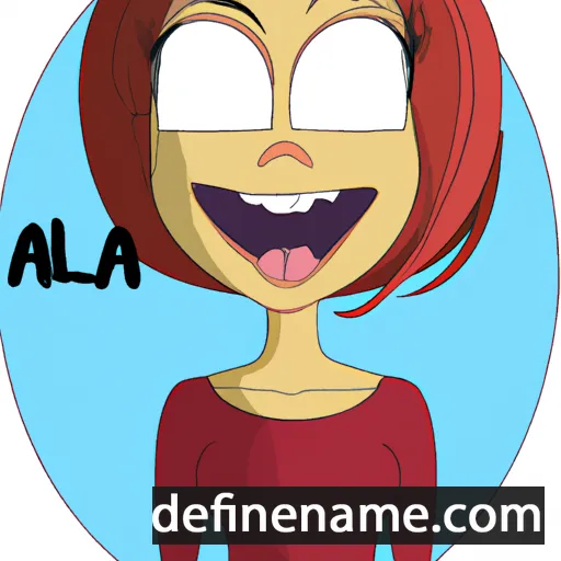 cartoon of the name Alla