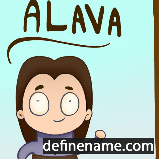 cartoon of the name Álvara