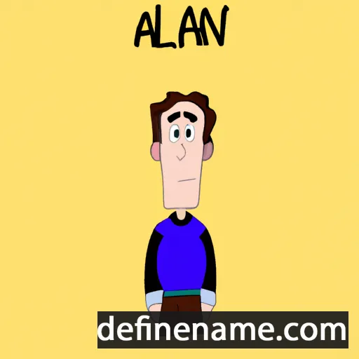 cartoon of the name Allain