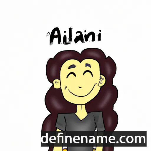 cartoon of the name Allani