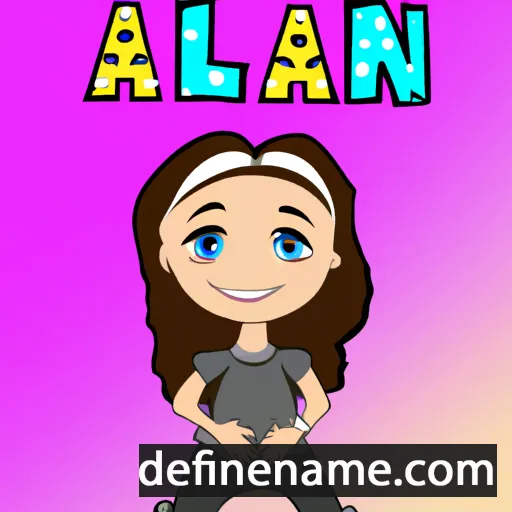 cartoon of the name Allani