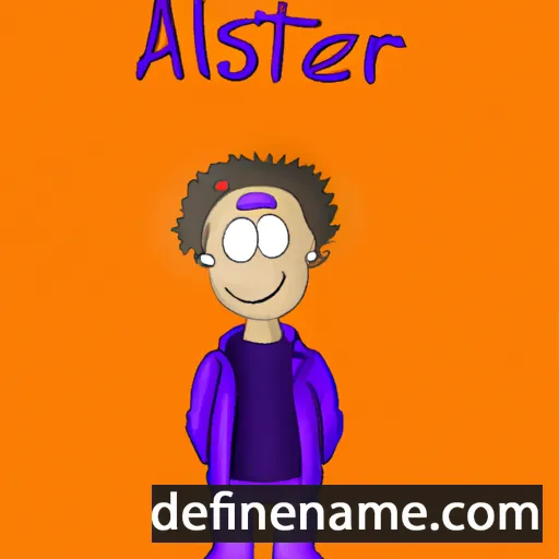 cartoon of the name Allaster