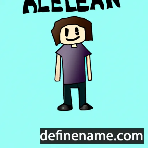 cartoon of the name Allean