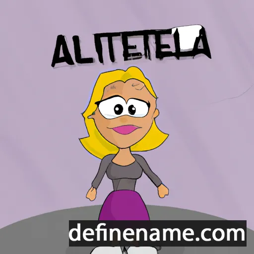 cartoon of the name Alletta