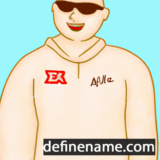 cartoon of the name Allexia