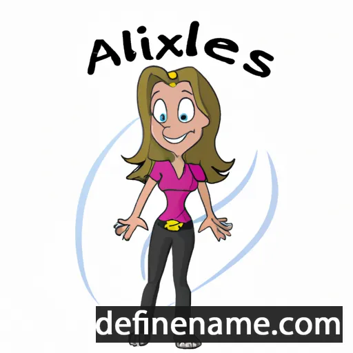 cartoon of the name Allexis