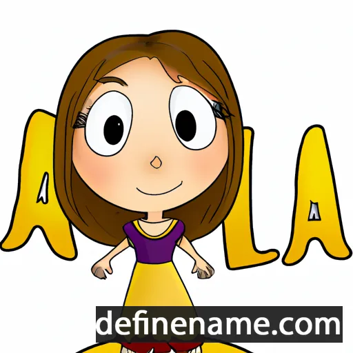 cartoon of the name Allia