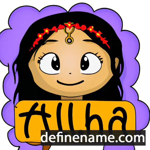 cartoon of the name Alliah