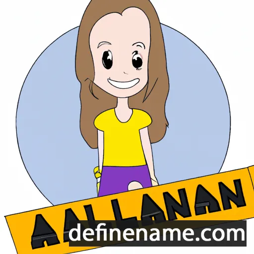 cartoon of the name Alliana