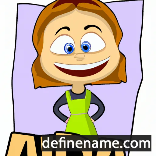 cartoon of the name Allida