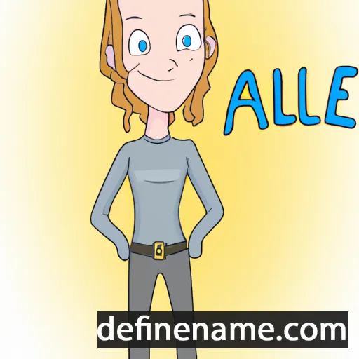 cartoon of the name Allieu