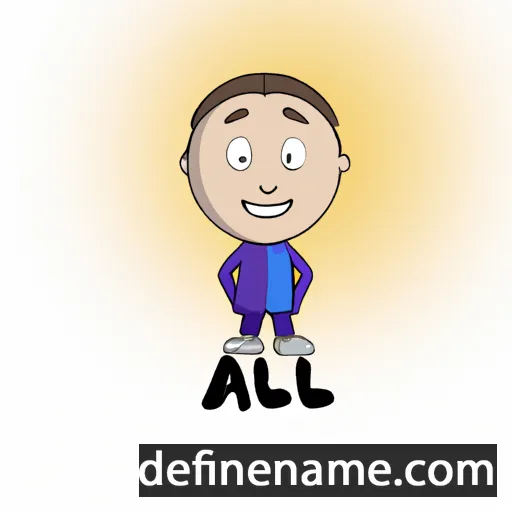 cartoon of the name Allin