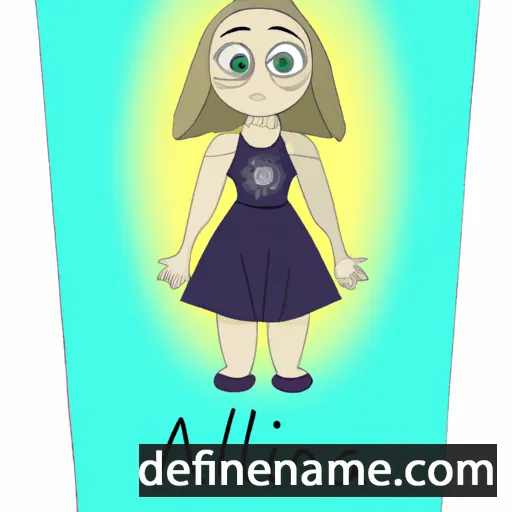 cartoon of the name Allinna