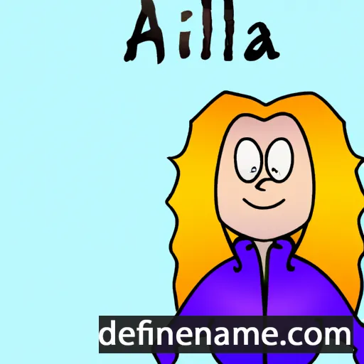 cartoon of the name Allira