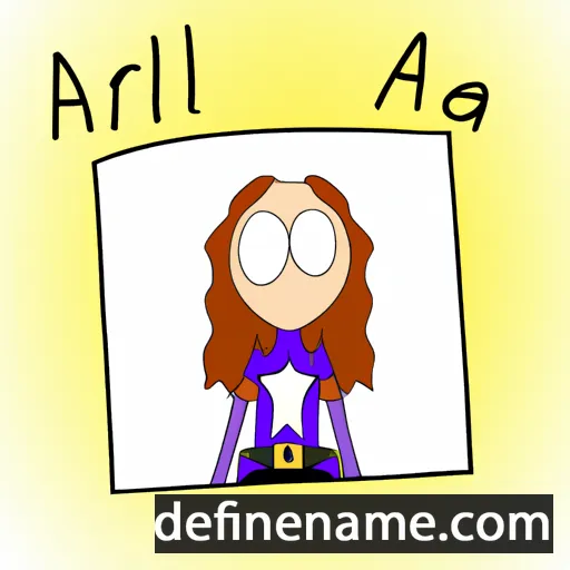 cartoon of the name Allirea