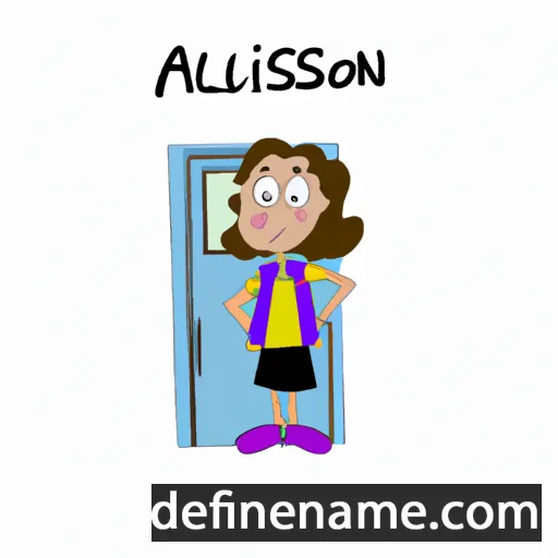 cartoon of the name Allisson