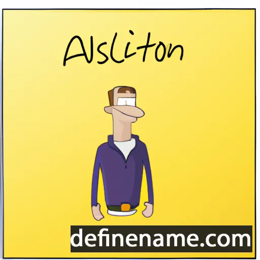 cartoon of the name Allistor