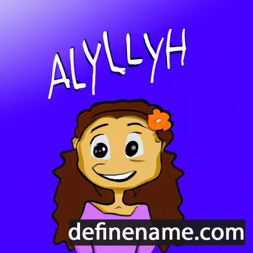 cartoon of the name Alliyah