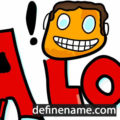 cartoon of the name Allo