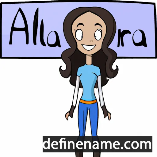 cartoon of the name Allura