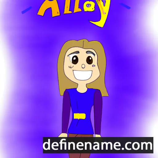 cartoon of the name Allý